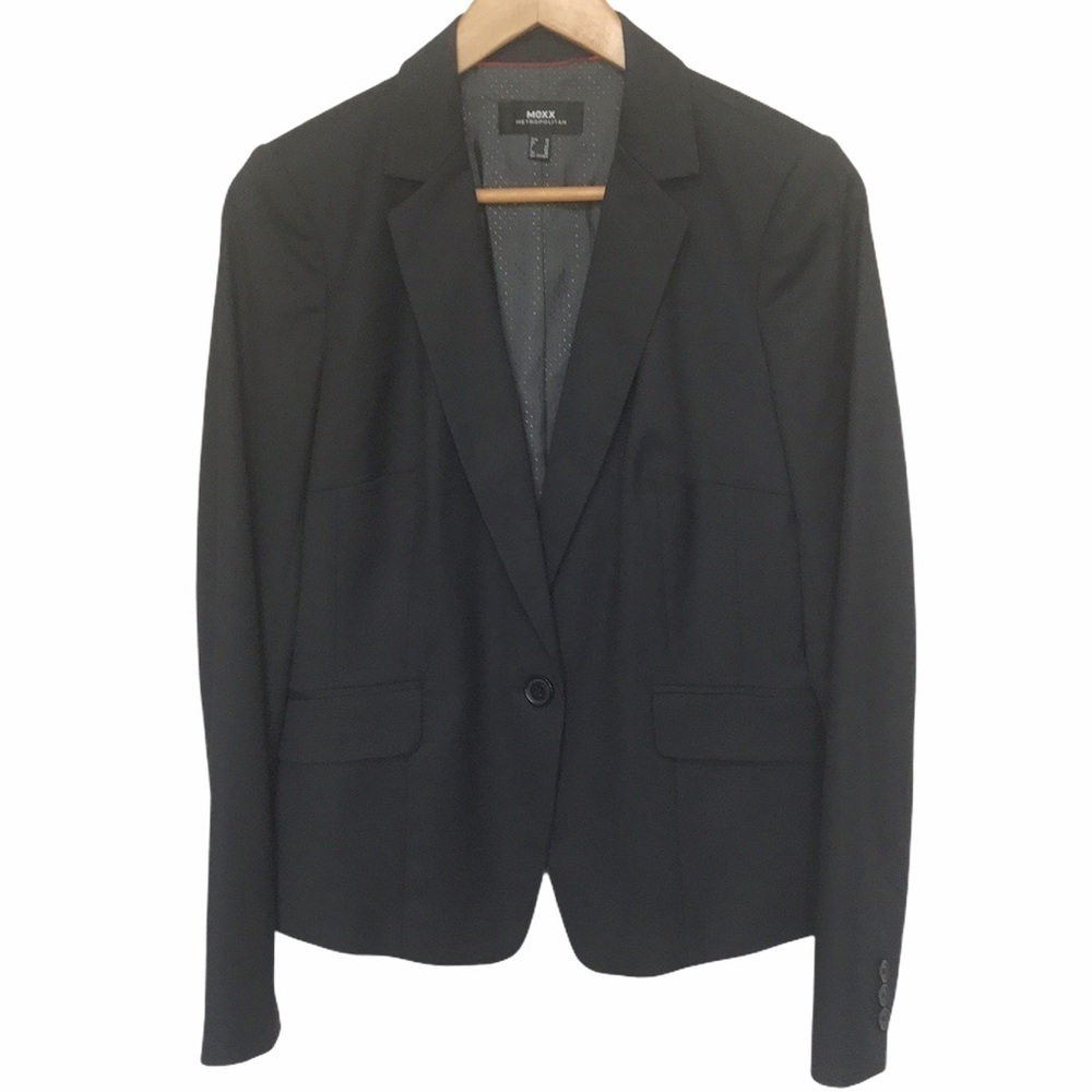 MEXX one button black blazer sz 33